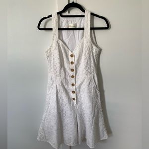 Anthropologie Eyelet Romper Playsuit size 6